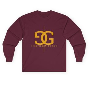 GG2G Sweatshirt Maroon/Gold Designer logo